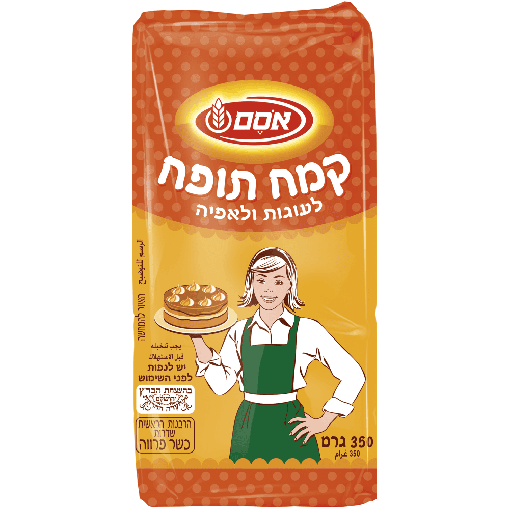 קמח עוגה תופח אוסם 350גר'