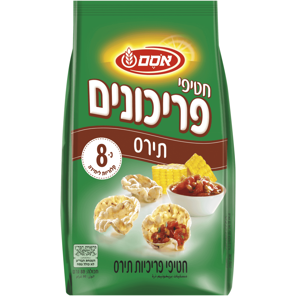 חטיפי פריכונים תירס שומשום